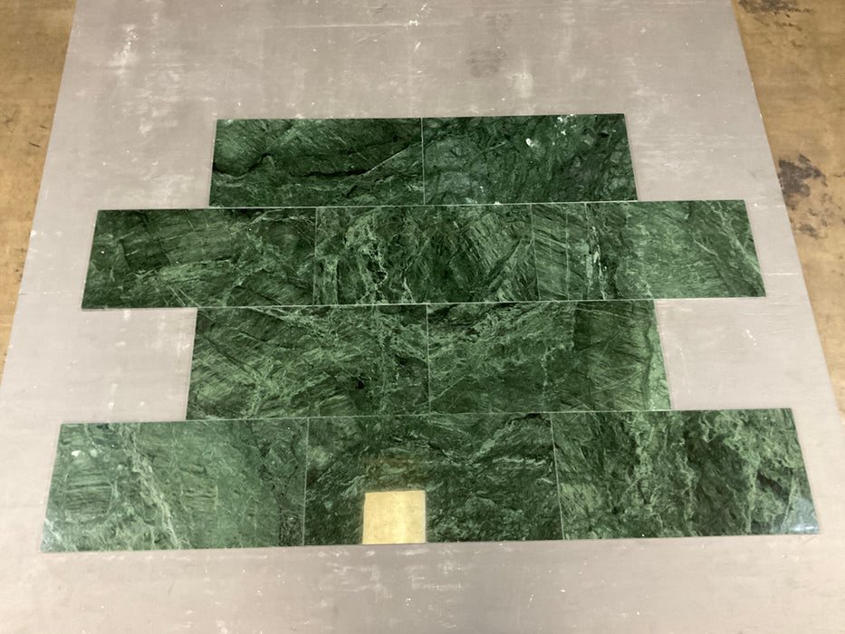 Empress Green Marble Tile - 12" x 24" x Polished