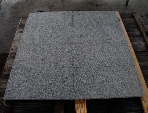 Dark Grey Granite Tile - Flamed
