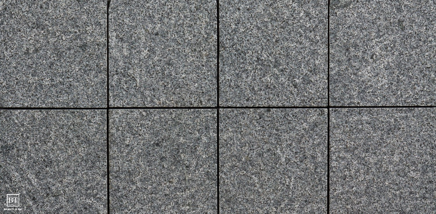 Dark Grey Granite Tile - Flamed