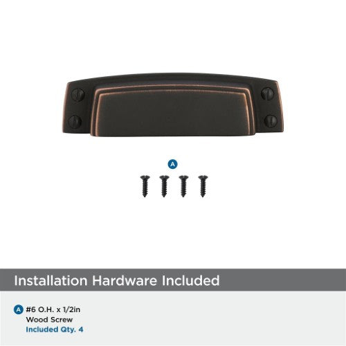 Highland Ridge Zinc Dark Oiled Bronze Cabinet Pull 9