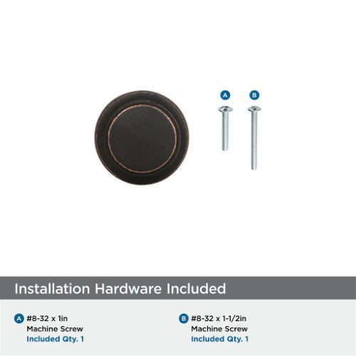 Highland Ridge Zinc Dark Oiled Bronze Cabinet Knob 13