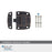 Highland Ridge Zinc Dark Oiled Bronze Cabinet Latch 6