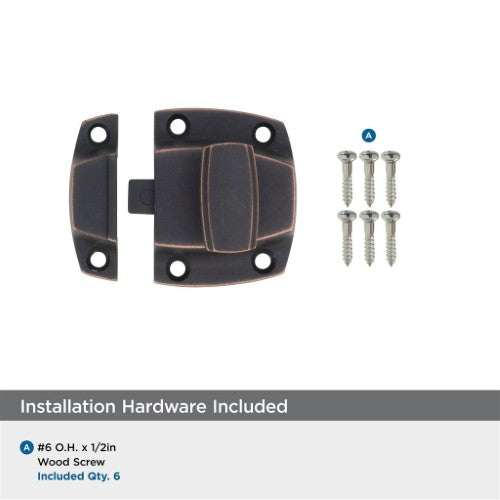 Highland Ridge Zinc Dark Oiled Bronze Cabinet Latch 6