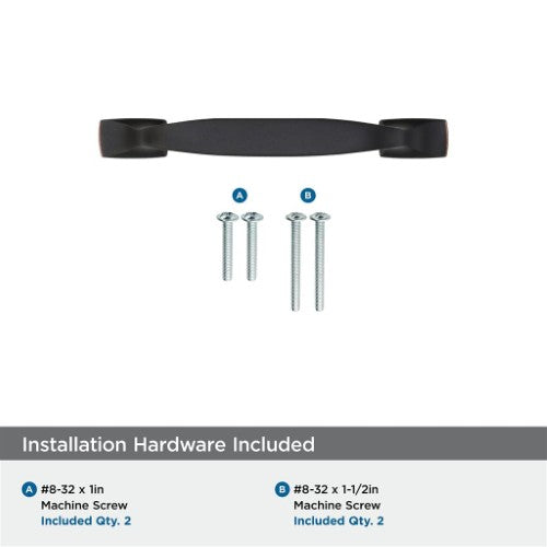 Highland Ridge Zinc Dark Oiled Bronze Cabinet Pull 35