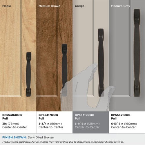 Highland Ridge Zinc Dark Oiled Bronze Cabinet Pull 36