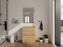 Wood Oak Bathroom Vanity Oak 2