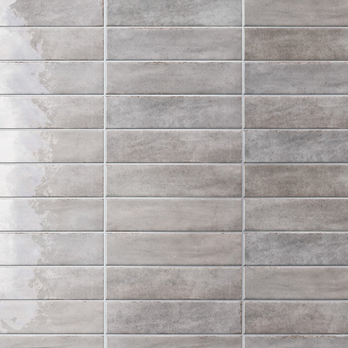 Tribeca Porcelain Studio Grey Whisper Tile Glossy 1