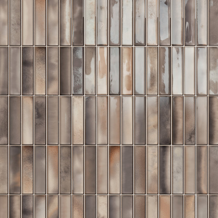Borealis Ceramic Greige Tile Glossy 2