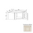 Classic Style Wood Charleston White Diagonal Corner Wall Cabinet Charleston White 1