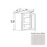 Double Shaker Style Wood Dove White Diagonal Corner Wall Cabinet Dove White 1