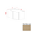 Slim Shaker Style Wood White Oak Diagonal Corner Wall Cabinet White Oak 1