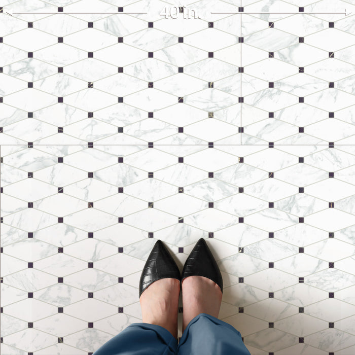 Reve Porcelain Octogone Deco Tile Matte 8