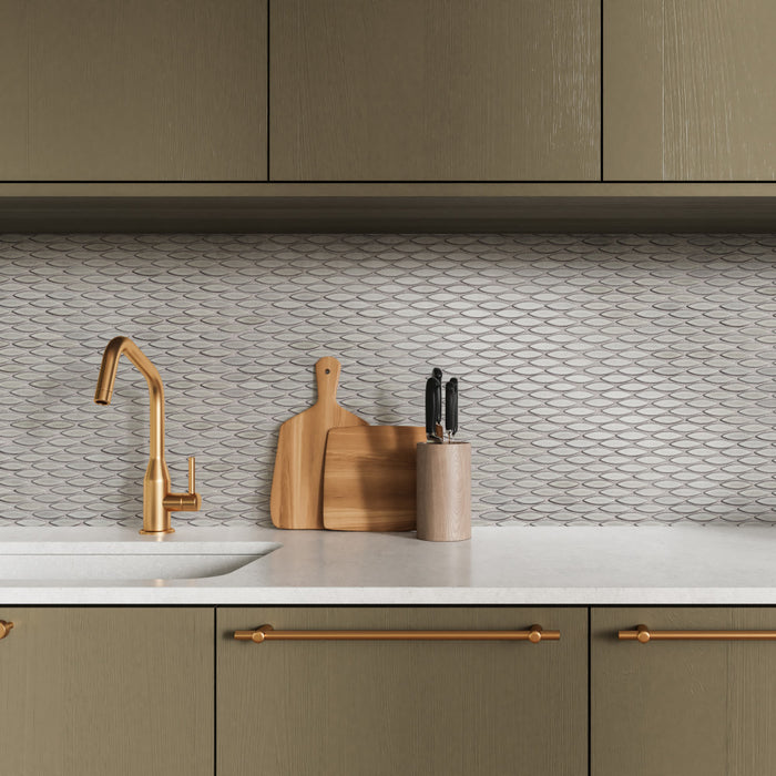 Pescado Porcelain Satin Stone Grey Mosaic Matte 2