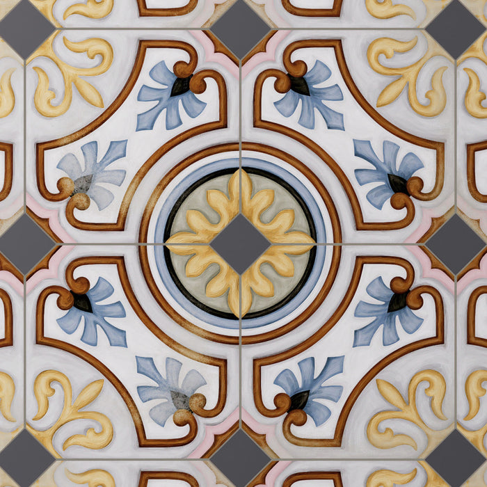 Vaudeville Porcelain Taco Antracita Tile Matte 1