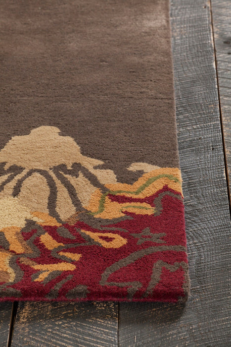 Wool 7503 Area Rug Textured 1
