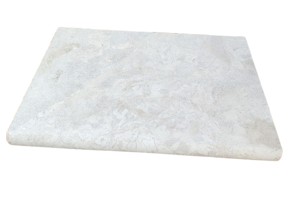 Diano Royal Leather Marble Bullnose Coping - 16" x 24" x 2"
