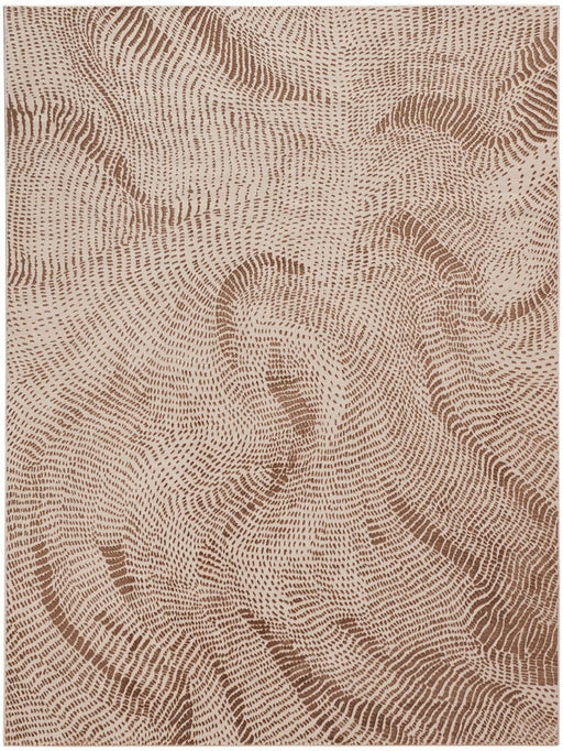 Central Park West Beige Brown CEP01 Polyester Contemporary Area Rug - 9 Ft x 12 Ft