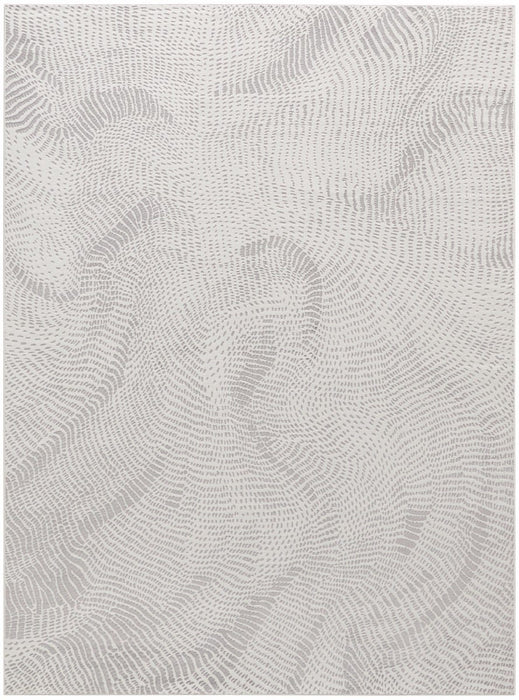 Central Park West Grey CEP01 Polyester Contemporary Area Rug - 5 Ft x 7 Ft