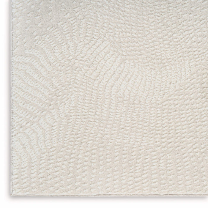 Central Park West Ivory CEP01 Polyester Contemporary Area Rug - 8 Ft x 10 Ft