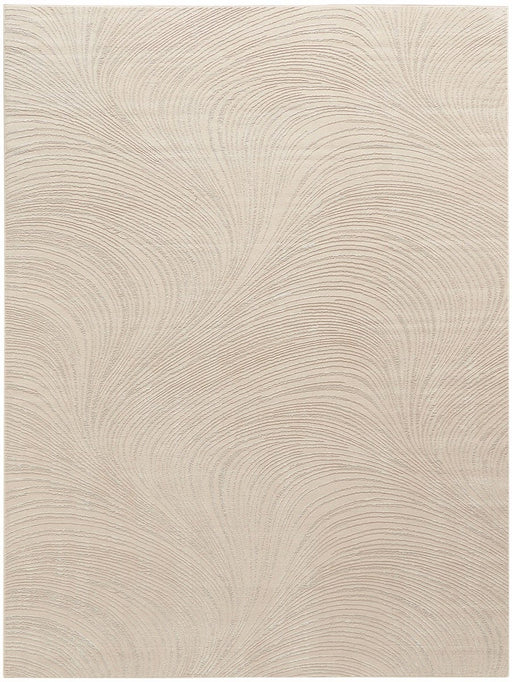 Central Park West Beige CEP02 Polyester Contemporary Area Rug - 6 Ft Runner