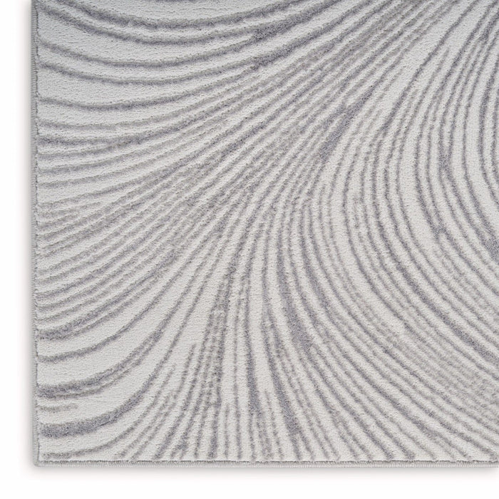 Central Park West Grey CEP02 Polyester Contemporary Area Rug - 9 Ft x 12 Ft