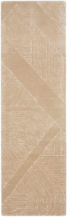 Pure Patterns Camel PRN01 Wool Contemporary Area Rug - 4 Ft x 6 Ft