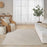 Pure Patterns Ivory Grey PRN01 Wool Contemporary Area Rug - 8 Ft x 10 Ft