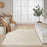 Pure Patterns Ivory PRN01 Wool Contemporary Area Rug - 8 Ft Runner