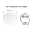 Matt White Aluminum & Glass Bathroom Mirror 4