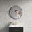 Black Aluminum & Glass Bathroom Mirror 2