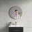 Brushed Brass Aluminum & Glass Bathroom Mirror 2
