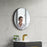 Black Aluminum & Glass Bathroom Mirror 1