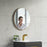 Brushed Brass Aluminum & Glass Bathroom Mirror 1