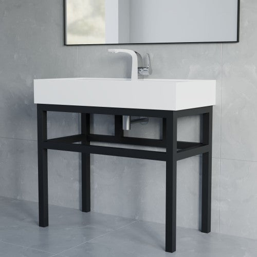 Chrome / White Brass Bathroom Faucet 6