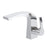 Chrome / White Brass Bathroom Faucet 5