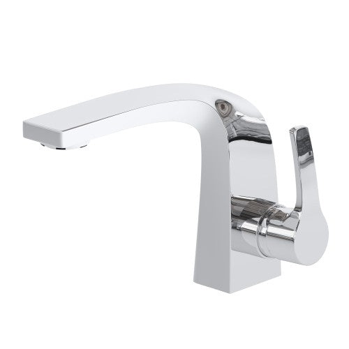 Chrome / White Brass Bathroom Faucet 5