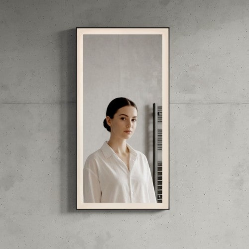 Black Aluminum Aluminum Bathroom Mirror 1