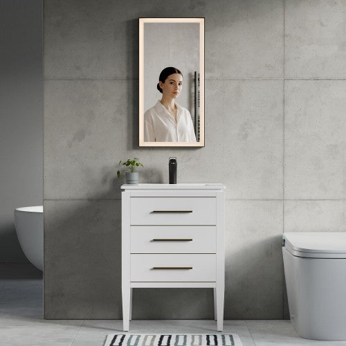 Black Aluminum Aluminum Bathroom Mirror 2