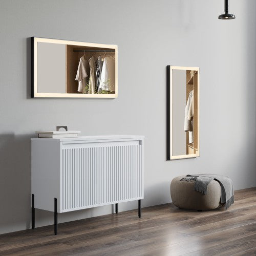 Black Aluminum Aluminum Bathroom Mirror 5