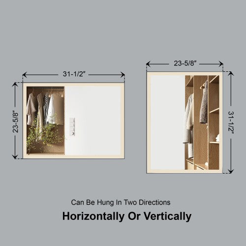 Black Aluminum Aluminum Bathroom Mirror 6