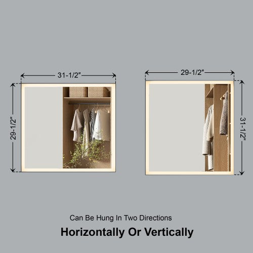 Black Aluminum Aluminum Bathroom Mirror 6