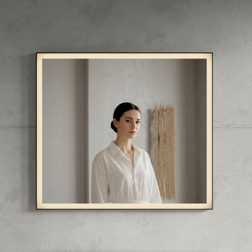 Black Aluminum Aluminum Bathroom Mirror 1