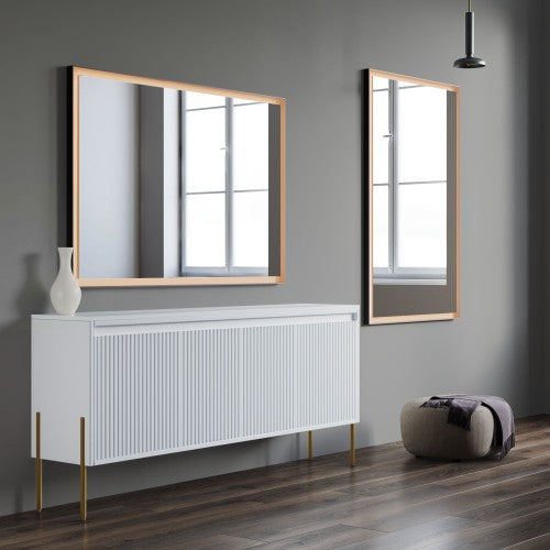Black Aluminum Aluminum Bathroom Mirror 5