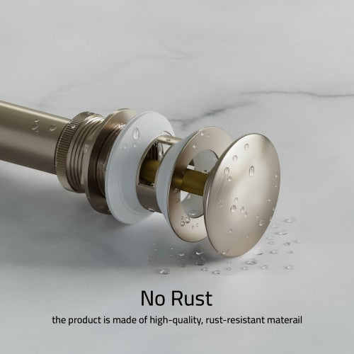 Brushed Nickel Brass Drain 5