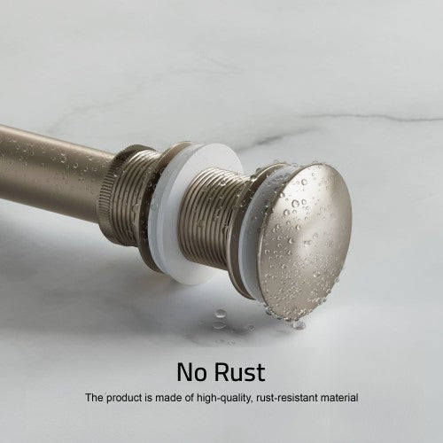 Brushed Nickel Brass Drain 5