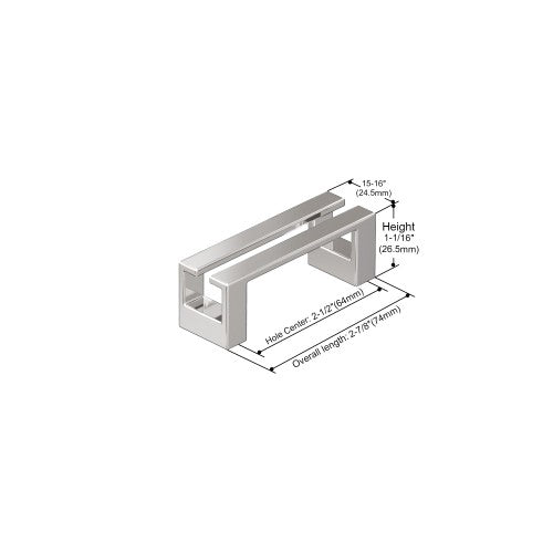 3137 Series Chrome Metal Cabinet Pull 3