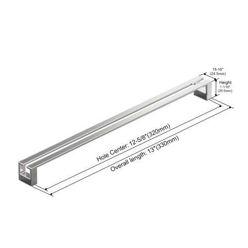 3137 Series Chrome Metal Cabinet Pull 3