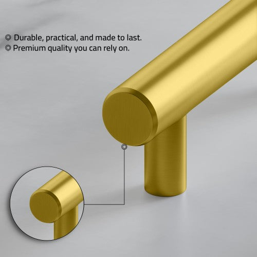 3001 Series Brushed Brass Aluminum Cabinet Pull 3
