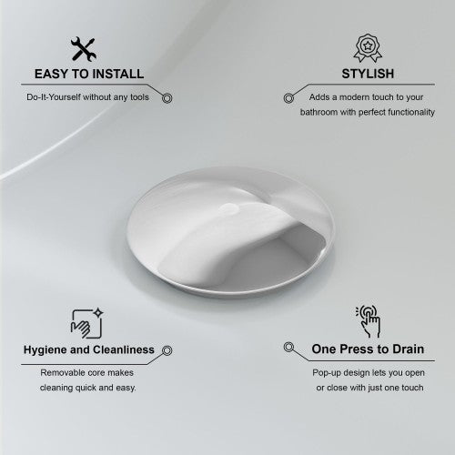 Chrome Brass Drain 6