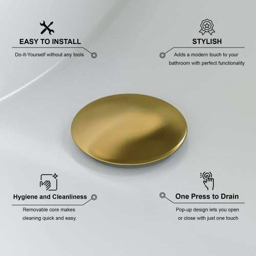 Gold Brass Drain 6